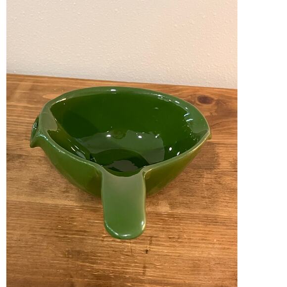 Vintage Cardinal China Green Gravy Separator Dual Spout Mid Century Pottery - Picture 4 of 9